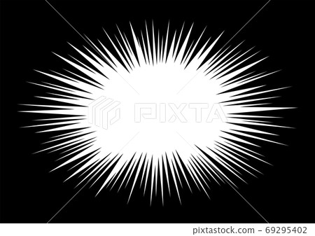 震驚時經常使用的卡通風格背景材料 69295402