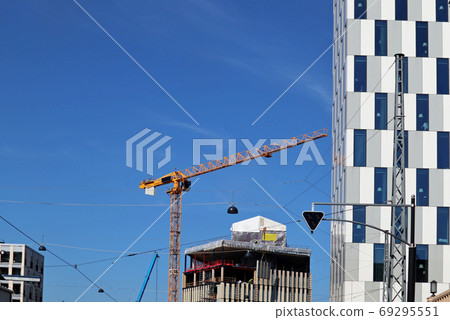 Building works crane architecture, construction Building works crane architecture, construction 69295551