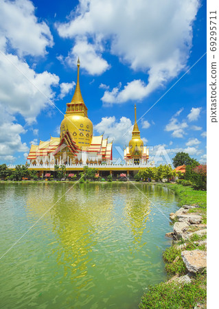 Wat Phrong Akat Temple in Chachoengsao, Thailand. Wat Phrong Akat Temple in Chachoengsao, Thailand. 69295711