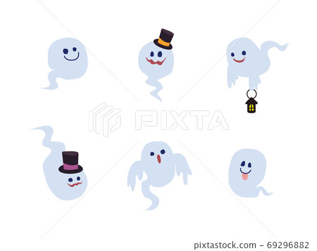 Cute ghost character illustration 69296882
