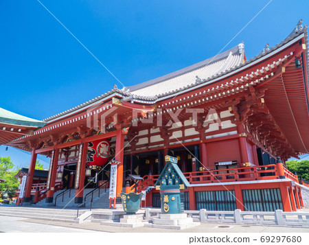 七月東京淺草淺草寺本堂 七月東京淺草淺草寺本堂 69297680