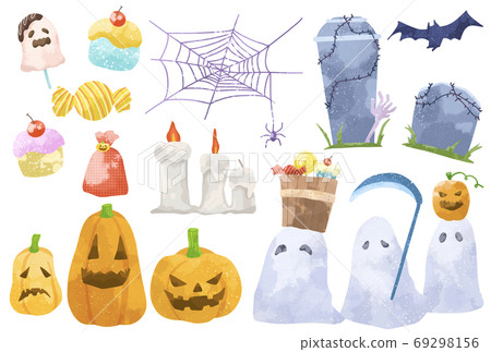 可愛的觸摸萬聖節套 69298156