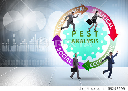 Business people in PEST analysis business concept Business people in PEST analysis business concept 69298399