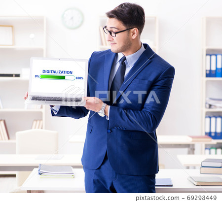 Digital transformation and digitalization concept Digital transformation and digitalization concept 69298449