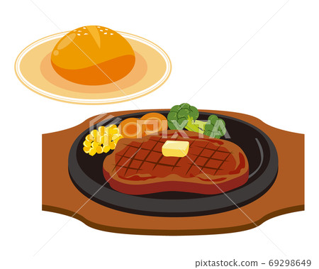 Vector illustration of grilled beef steak Vector illustration of grilled beef steak 69298649
