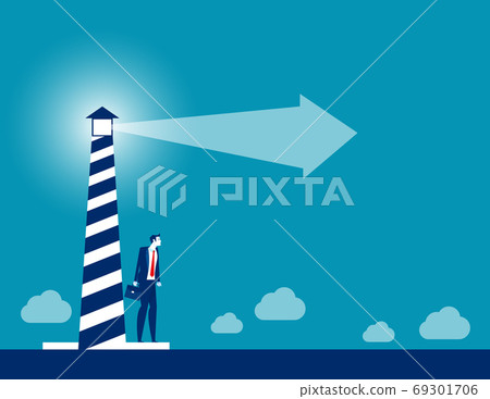 The business man live around the lighthouse The business man live around the lighthouse 69301706