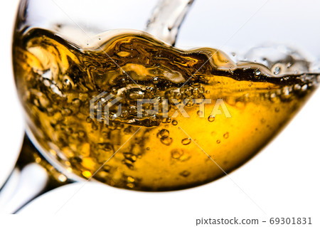 White wine isolated on white background White wine isolated on white background 69301831