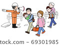 Evacuation in the event of a disaster 69301985