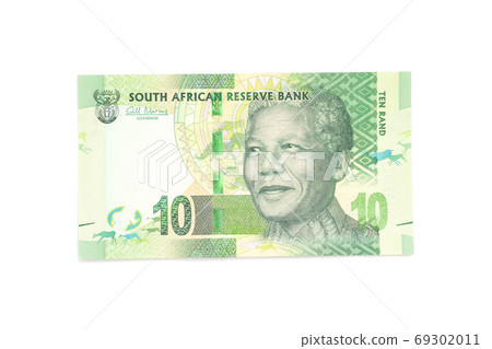 Ten South African Rand isolated 69302011