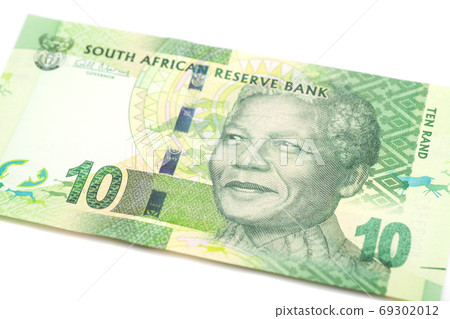 Ten South African Rand isolated 69302012