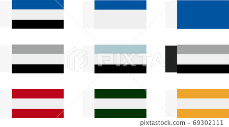 Illustration material Eraser set, Rubber eraser, Stationery, Writing tool, Vector 69302111