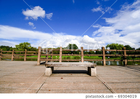 Saijonuma Park and bench 69304019