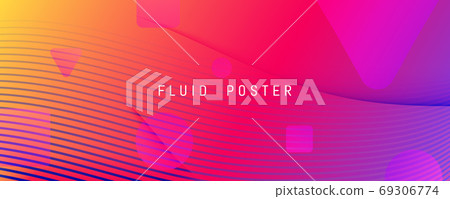 Colorful Fluid Shape. Flow Abstract Concept. Wave Colorful Fluid Shape. Flow Abstract Concept. Wave 69306774