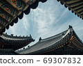 Historical architecture tourist attraction frame sky clouds 69307832