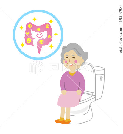 Illustration image of elderly people who are happy to communicate Illustration image of elderly people who are happy to communicate 69307983
