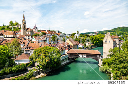 Baden town in Aargau, Switzerland 69308165