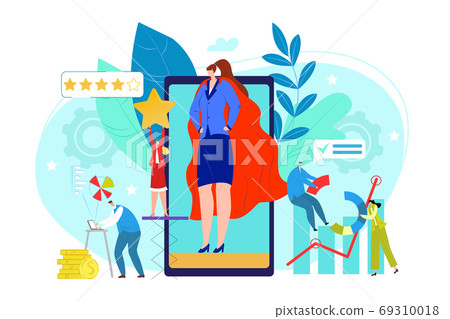 Pr Program Cartoon PR company concept, public relations business... - Stock Illustration ...