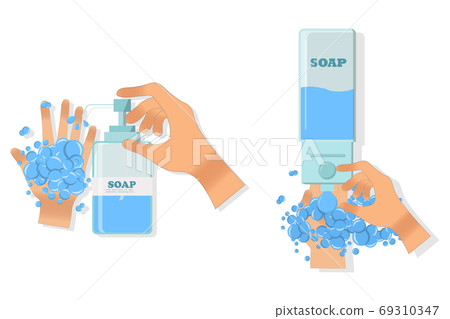 Antibacterial concept. Vector 69310347