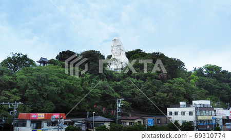 Ofuna Kannon and cityscape panorama 69310774
