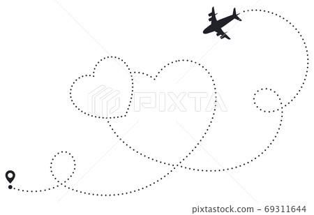 dotted heart line png