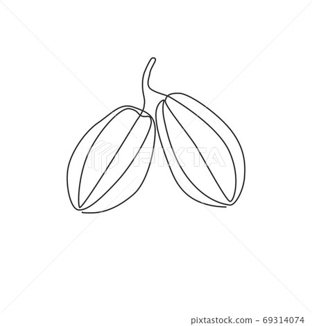 One single line drawing of whole healthy organic for starfruits orchard logo identity One single line drawing of whole healthy organic for starfruits orchard logo identity 69314074
