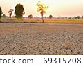 The fields are dry, the land is broken. And the evening sun. 69315708