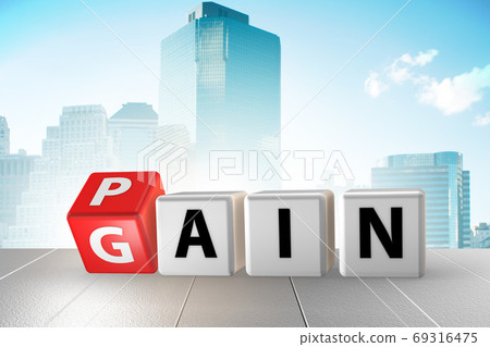 No pain no gain concept - 3d rendering 69316475