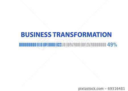 Concept of corporate business transformation 69316481