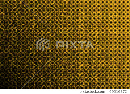 Background made of gold sequins, glitters dots Background made of gold sequins, glitters dots 69316872