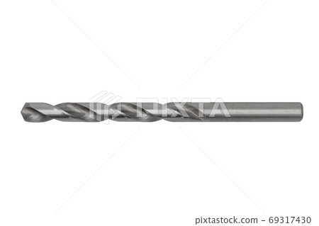 Drill for metalwork isolated on white background. 69317430