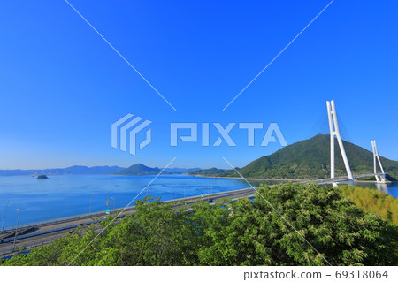 [Ehime Prefecture] Tatara Bridge in clear weather 69318064