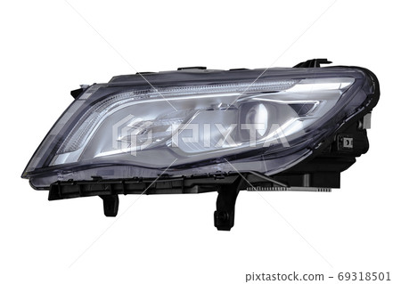 car led headlight on white background car led headlight on white background 69318501