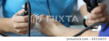 Patient at medical appointment Patient at medical appointment 69318635