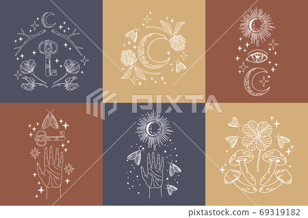Mystical logo collection 69319182