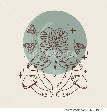 Mistery line art elements Mistery line art elements 69319196