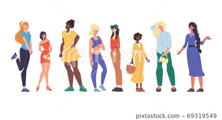 Pretty woman physique, nationality, appearance set 69319549