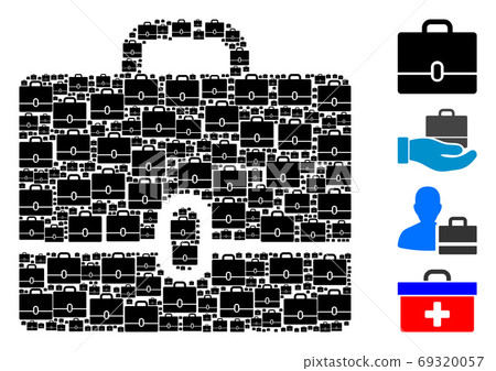 Case Fractal Collage of Self Items - Stock Illustration [69320057] - PIXTA
