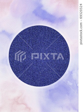 Watercolor and navy blue glitter background Watercolor and navy blue glitter background 69320324
