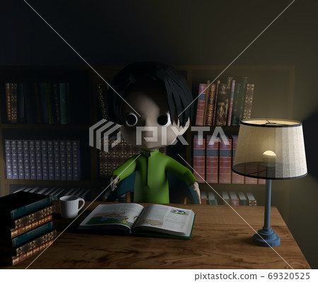 Autumn of reading, children reading books Autumn of reading, children reading books 69320525