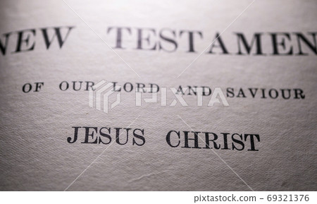 Close up of old Holy Bible Close up of old Holy Bible 69321376