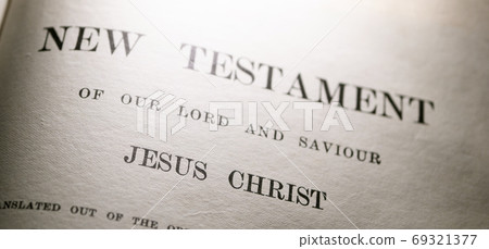 Close up of old Holy Bible Close up of old Holy Bible 69321377
