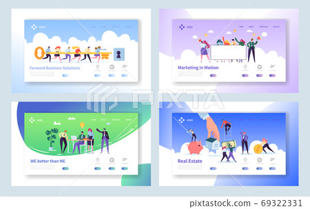 Creative Teamwork Idea Concept Landing Page Creative Teamwork Idea Concept Landing Page 69322331