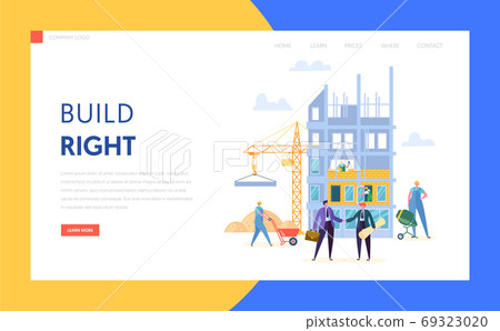 Business Construction Work Process Concept Business Construction Work Process Concept 69323020