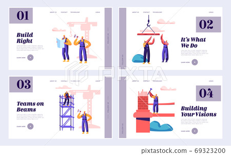 Builder Team Engineering Bridge with Construction 69323200