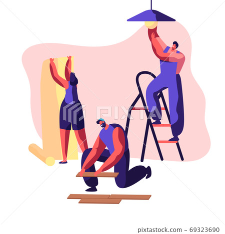 Repair Service Professional Worker in Uniform Repair Service Professional Worker in Uniform 69323690