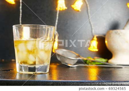 cocktail in the grocery at the bar  69324565