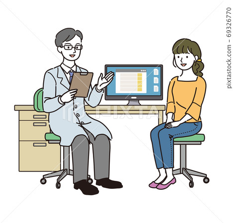 Doctor and young woman Doctor and young woman 69326770