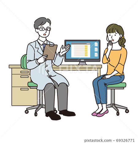 Doctor and young woman Doctor and young woman 69326771