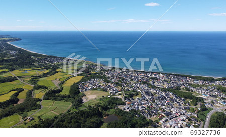 A panoramic view of Kisakatamachi (Nikaho City, Akita Prefecture) 69327736