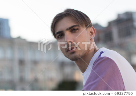 Portrait of a gay man - member of the LGBTQ community Portrait of a gay man - member of the LGBTQ community 69327790